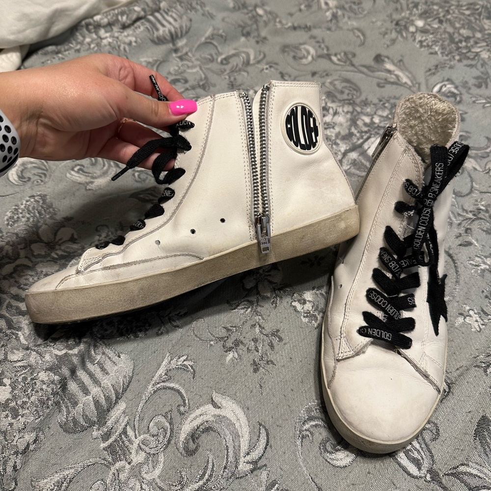 Golden goose Francy white and black private edition size 40 sneakers